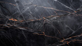 Fototapeta  - Closeup of black stone wall background with fissured rough surface