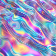 © Georgina Burrows - Abstract holographic iridescent liquid metal effect, seamless tile pattern