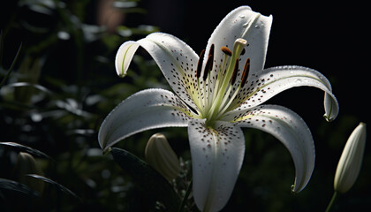 Wall Mural - Freshness and beauty in nature a close up of a flower generated by AI