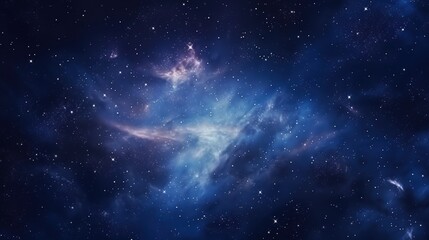 Fantasy beautiful space background of the night with starry sky. AI generated image