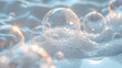  Bubbles water drops background. Generative ai