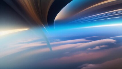 Wall Mural - atmospheric formation loopable background. ai generated