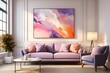 Liquid sunset in hues of orange and pink, casting a warm glow across an abstract canvas that is both calming and invigoratingr