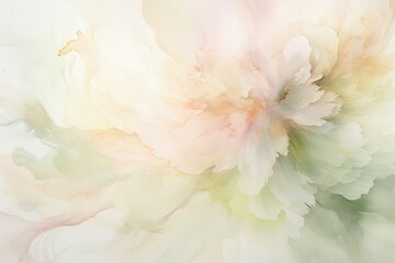 Aufkleber - abstract floral green pink gold colors wallpaper 