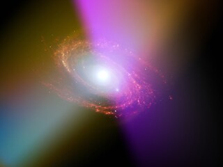 Wall Mural - science fiction wallpaper. beauty of deep space. colorful graphics for background, like water waves,