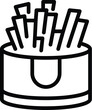 Air fryer icon outline vector. Bakery appliance. Cook healthy food
