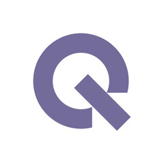Fototapete - Monogram Q design vector logo. Monogram initial letter mark Q logo design. Monogram design vector logo. Monogram initial letter mark Q logo design. Simple Q monogram. Monogram Q design logo