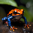 Beautiful Vibrant Colored Poison Dart Frog