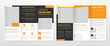 business brochure template with modern layout for corporate presentation and company profile