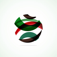Poster - Abstract circle logo - minimalist emblem, timeless and universal shape of circle. Unique logo represent range of brands and concepts, encapsulating simplicity and creativity in single, iconic image