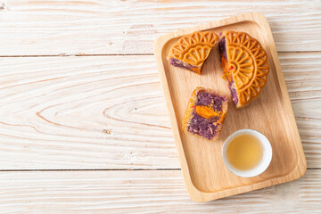 Poster - Chinese moon cake purple sweet potato flavour