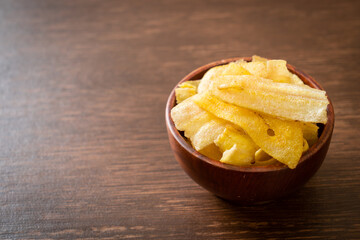 Wall Mural - Banana Chips - fried or baked sliced banana