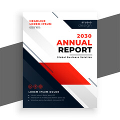 Poster - a4 annual report business flyer for corporate cover page print