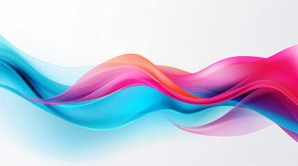 Poster - modern colorful flow poster wave liquid shape in color background art design for your design project
