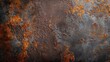 A rusty metal surface with clear signs of corrosion and rust formation. Suitable for backgrounds, textures, industrial concepts, or designs with a weathered aesthetic.