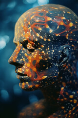 Poster - An abstract interpretation of a person as a microcosm of the universe.