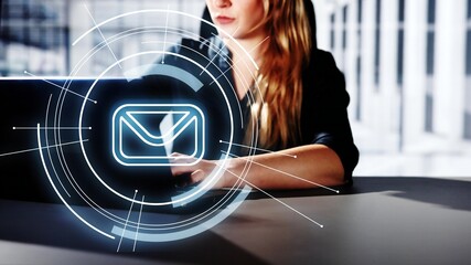 Poster - Email Marketing Communication Message Or Letter