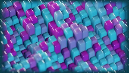 Poster - An interpretation of quantum fluctuations, depicted as a dynamic, ever-changing 3D terrain.