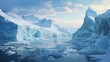 Aerial exploration of Antarctic glaciers Generative AI