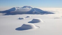 Aerial View Of Antarctic Ice Shelves Generative AI
