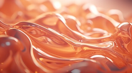 Poster - Fluid and organic shapes producing an abstract and flowing background Generative AI