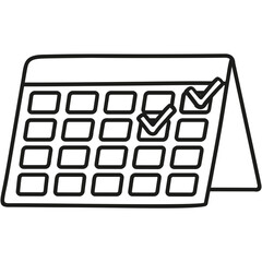 Canvas Print - Schedule Icon