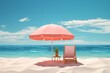 © Tarun - A beach chair under a beach umbrella
