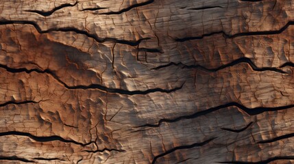 Poster - Rugged and bumpy bark texture from a tree trunk. Generative AI