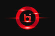 BI Red logo Design. Vector logo design for business.