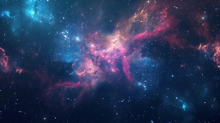 colorful milkyway galaxy night stars family landscape