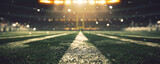 Fototapeta Fototapety sport - American football stadium with bright floodlights