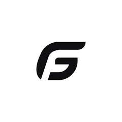 letter f goat logo vector 