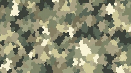 Wall Mural - Layered camouflage pattern halftone 