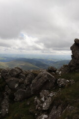 Wall Mural - Hiking Cadair Idris in Snowdonia National Park in the summer