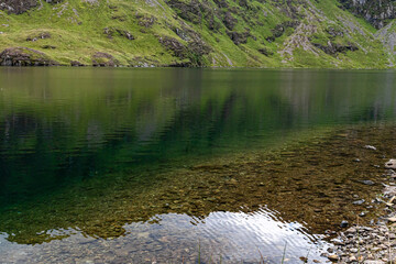 Wall Mural - Hiking Cadair Idris in Snowdonia National Park in the summer