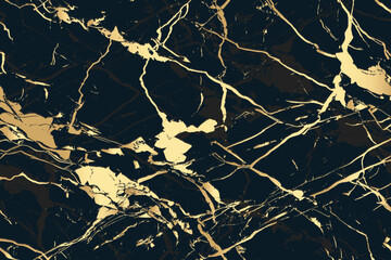 Black marble texture background with white curly veins. closeup surface granite stone texture for ceramic wall tile, flooring and kitchen design illustration
