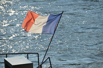 Wall Mural - french flag, paris, france.