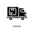 © Design Circle  - Courier vector  Solid  Icon Design illustration. Business And Management Symbol on White background EPS 10 File