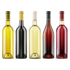 Aufkleber - set of wine bottles