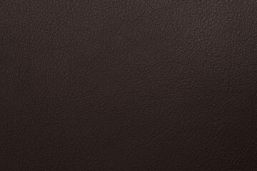 Canvas Print - Dark brown full grain leather texture for background