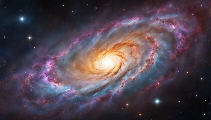 Wall Mural - starry night sky. universe exploration and astronomy. supernova desktop background.