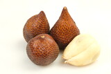 salak fruit or Salacca zalacca isolated on the white background