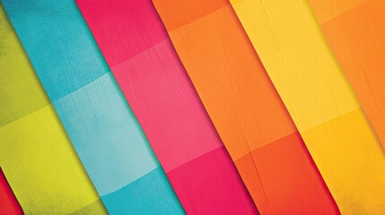 Poster - Background of inclined bright colored stripes in a row