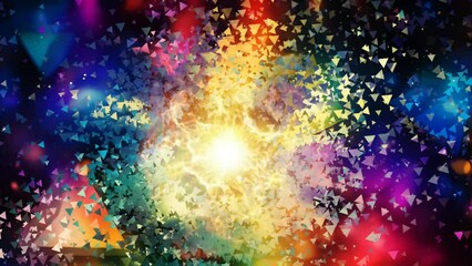 Wall Mural - abstract colorful background with bubbles, Seamless Animation Video Background in 4K Resolution	