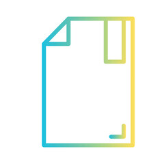 Poster - Officce Paper Seo Gradient Outline Icon