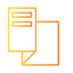 Poster - Study Work Writing Gradient Outline Icon
