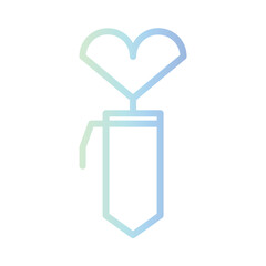 Poster - Heart Love Office Gradient Outline Icon