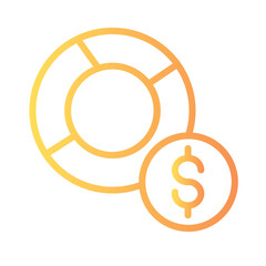Poster - Report Charts Cycle Gradient Outline Icon