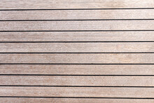 Teak Wood Deck Texture Background. Wooden Deck On Super Yacht. Yachting Concept.