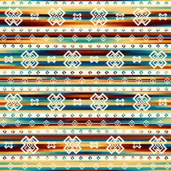 Aufkleber - Abstract seamless pattern. Grunge abstract grunge vintage pattern. Tribal aztec style. Vector image.